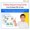 2-Step Sequencing Cards: Free Printable PDF for Daily Activities