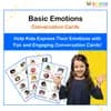 Conversation Cards - Basic Emotions: Questions to Help Kids Express Feelings