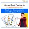 Big and Small Flashcards: Pre-Math Concepts for Kids