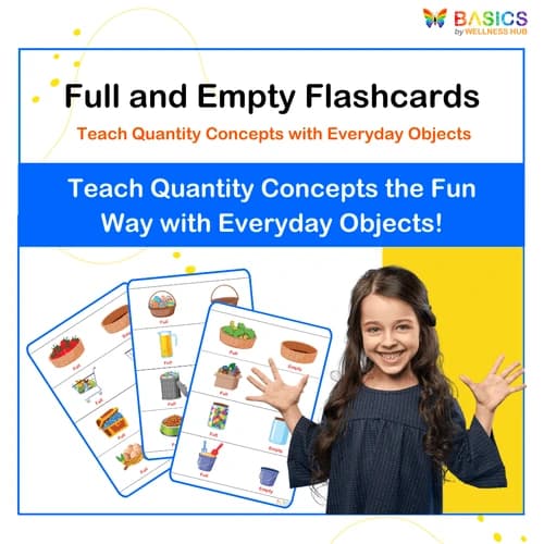 Full and Empty Flashcards: Teach Quantity Concepts with Everyday Objects
