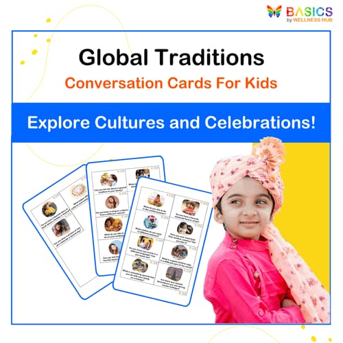 Global Traditions: Conversation Cards for Kids Explore Cultures and Holidays Through Fun Questions