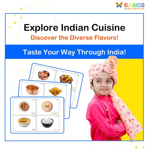 Indian Cuisine Flashcards for Kids: Free Printable PDF