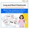 Long and Short Flashcards: Teach Size Comparison with Everyday Objects
