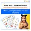 More and Less Flashcards: Teach Quantity Comparison with Everyday Objects