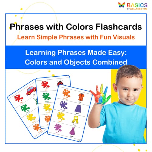 Phrases with Colors Flashcards: Learn Phrases Using Colors and Objects