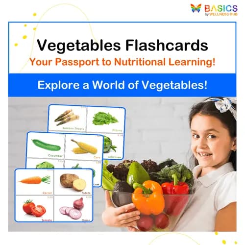 Vegetables Flashcards for Kids: Free Printable PDF