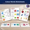 Colour Words Worksheets — 18 Printable Colour Phrase Worksheets for Early Talkers thumbnail 1
