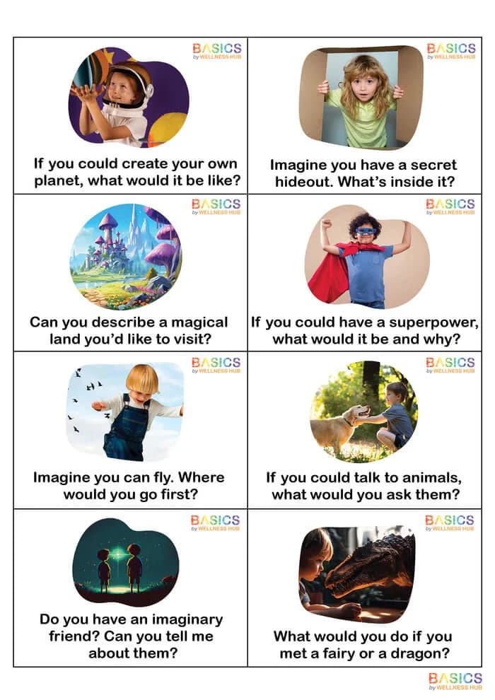 Fantasy and Imagination: Conversation Cards for Kids Unleash Creativity and Dream Big!-PDF1