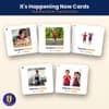 It's Happening Now Cards — 66 Printable Present Continuous (-ing) Action Verb Flashcards in 14 Themes thumbnail 1