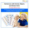 Sentences with Animals, Object, and Action Verb: Illustrated PDF for Kids
