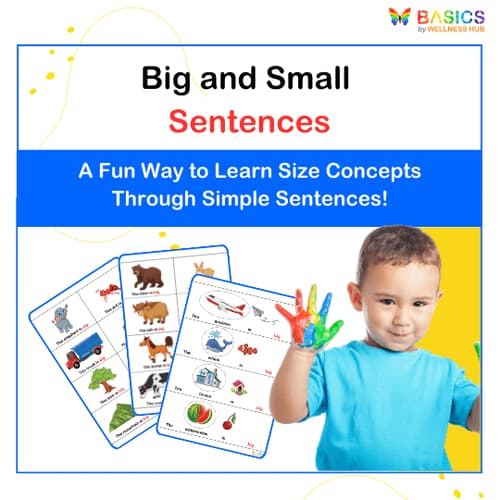 Sentences with Big and Small: Illustrated Learning PDF for Kids