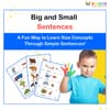 Sentences with Big and Small: Illustrated Learning PDF for Kids
