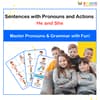 Sentences with Pronouns and Actions: He and She PDF for Kids - Free