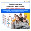 Sentences with Pronouns and Actions Home Therapy Resource for Kids