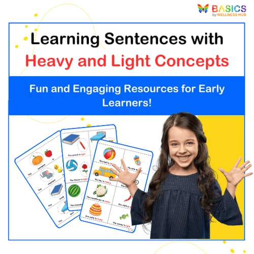 Free Learning Sentences with Heavy and Light: Illustrated PDF for Kids