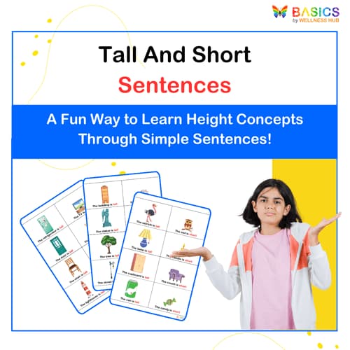 Learning Sentences with Tall and Short: Illustrated PDF for Kids
