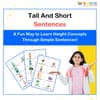 Learning Sentences with Tall and Short: Illustrated PDF for Kids