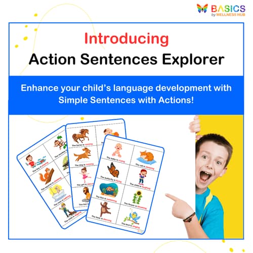 Sentences with Actions Flashcards: Everyday Activities PDF
