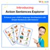 Sentences with Actions Flashcards: Everyday Activities PDF