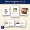 Who Is Doing What Tile Kit — Printable Sentence Mat with 71 Word Tiles and 90 Scene Cards for Subject–Verb Sentences thumbnail 1