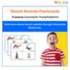 Desert Animals Flashcards for Kids – Free Printable PDF