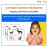 Domestic Animals Flashcards for Kids – Printable PDF