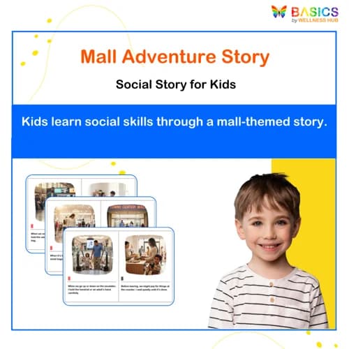 Going to the Mall Social Story – Printable PDF for Kids