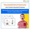 Household Items Flashcards for Kids – Printable PDF