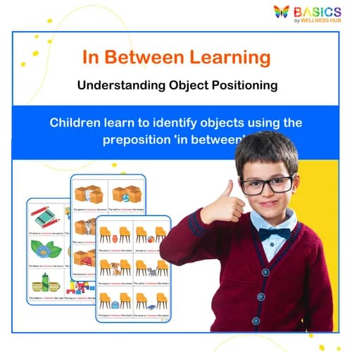In Between – Learn Object Position with Illustrated Examples - Free