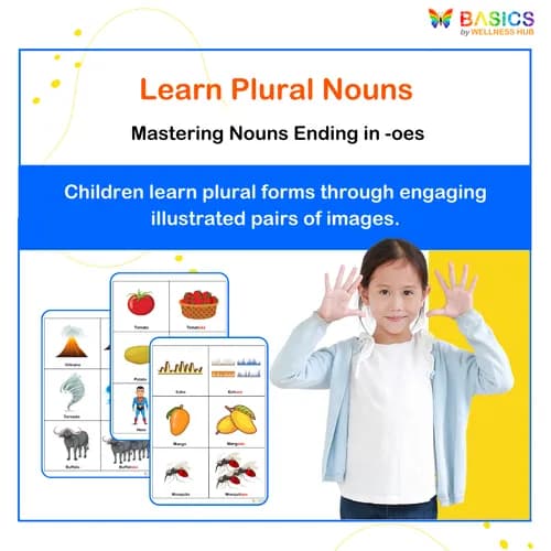 PLURALS – “OES” – Learn Plural Nouns Ending with “-oes” Through Pictures - Free