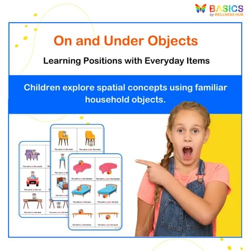 ON & UNDER: Everyday Objects – Printable PDF for Kids - Free