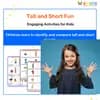 Tall and Short Comparison Worksheets: Fun Activities for Kids