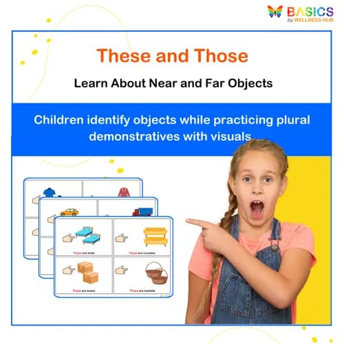 These & Those: Identify Near and Far Objects -Printable PDF for Kids - Free