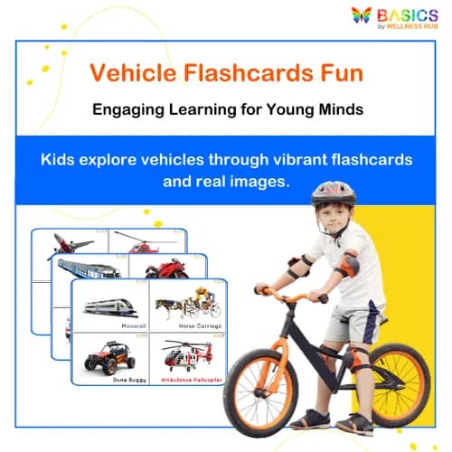 Vehicles Flashcards for Kids – Printable PDF - Free