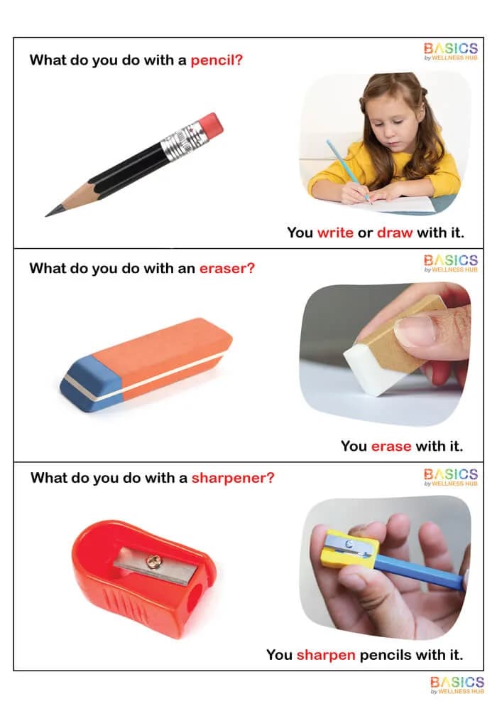 What Do You Do With? WH Questions & Functional Object Use – Printable PDF-PDF1