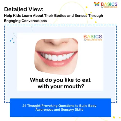 Conversation Cards - Body Parts and Senses: Engage Kids in Learning About Their Bodies