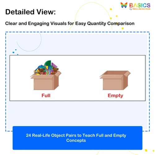 Full and Empty Flashcards: Teach Quantity Concepts with Everyday Objects