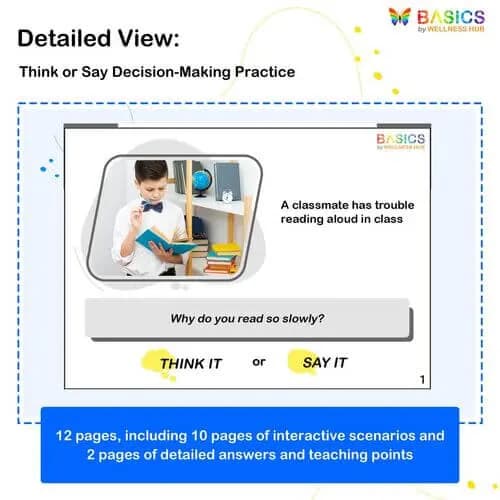 Think It or Say It: Classroom Conduct Guide