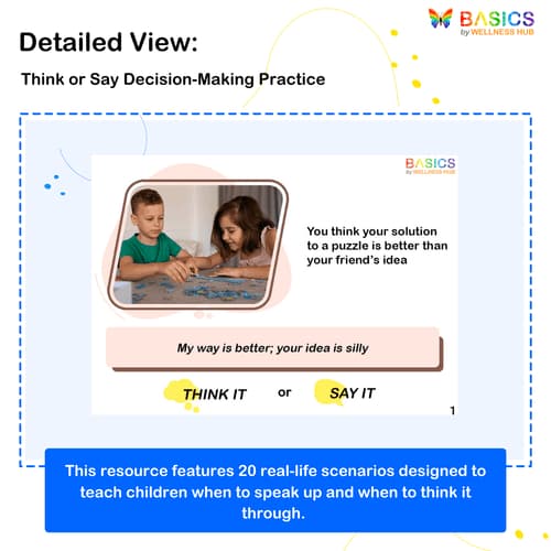 Think It or Say It: Problem-Solving Skills Guide