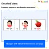 Sentences with Girl, Object, and Action Verb: Illustrated PDF for Kids