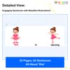 Sentences with Pronouns and Actions: She PDF for Early Learners