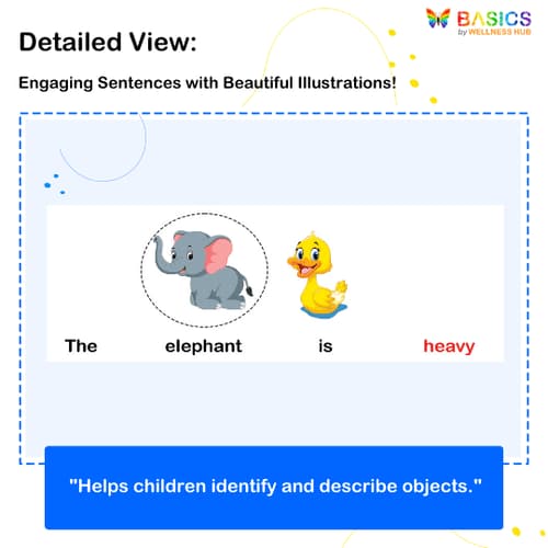 Free Learning Sentences with Heavy and Light: Illustrated PDF for Kids