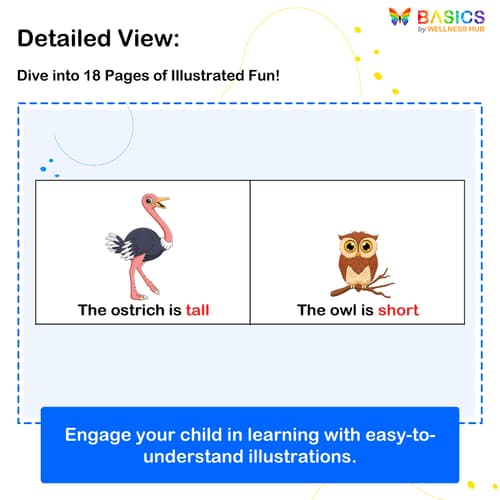 Learning Sentences with Tall and Short: Illustrated PDF for Kids