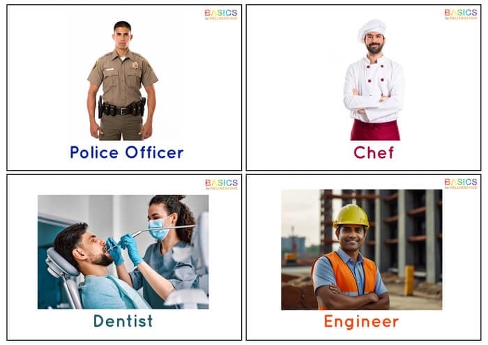 Professions Flashcards for Kids – Explore Careers Printable PDF-PDF2