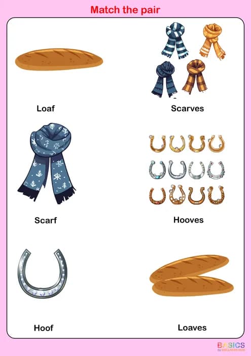 VES – Match the Pair: Singular and Plural Words-PDF2