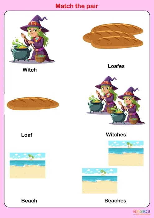ES – Match the Pair: Singular and Plural Matching Activity-PDF2