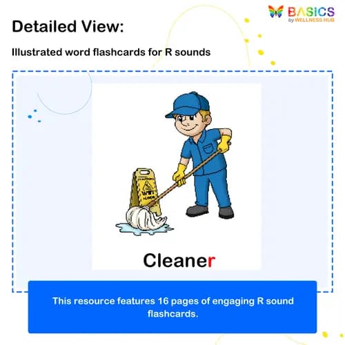 R Sound Flashcards: Articulation Practice for Kids preview 2