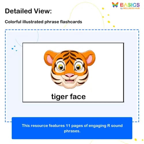 R Sound Phrase Flashcards – Printable PDF for Speech Therapy