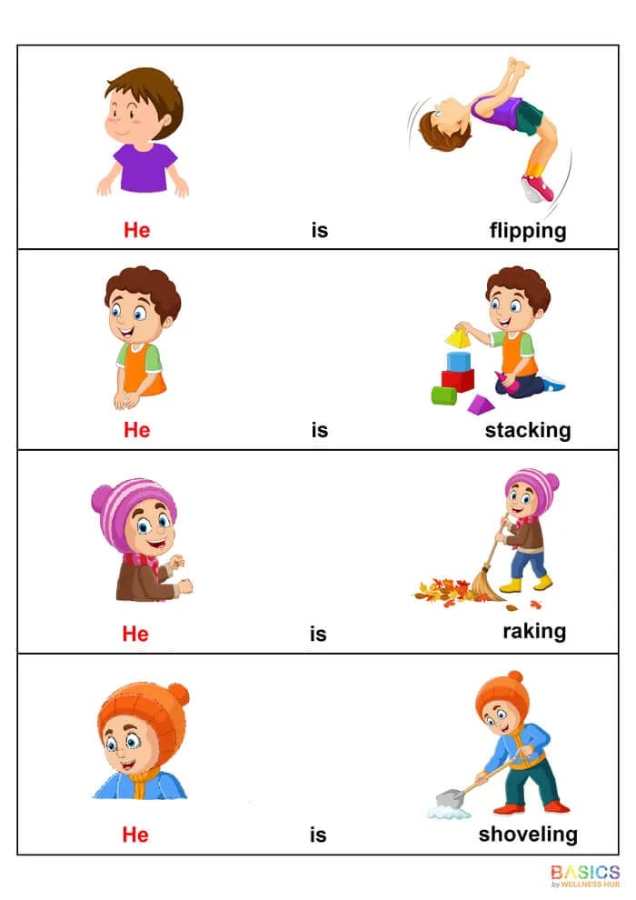 Sentences with Pronouns and Actions Home Therapy Resource for Kids-PDF2