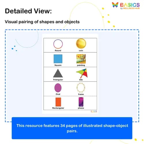 Shapes & Objects: Illustrated Worksheet Set for Kids